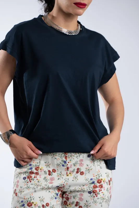 Cotton T-Shirt Round Neckline