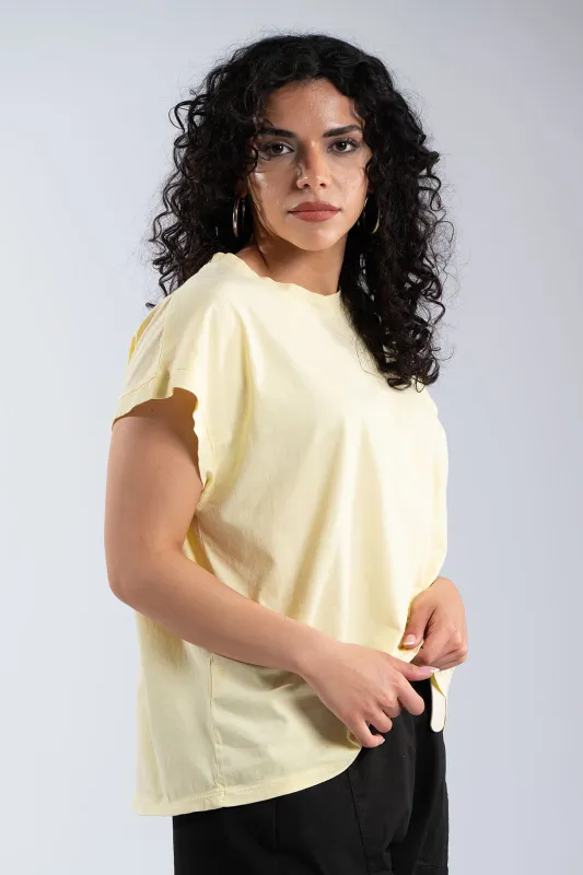 Cotton T-Shirt Round Neckline