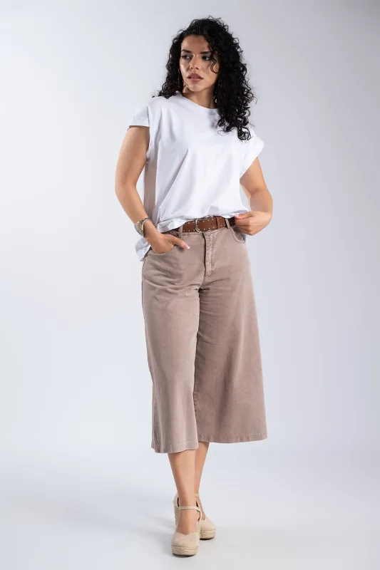 Μπλουζα Βαμβακερή Στρογγυλή Λαιμόκοψη