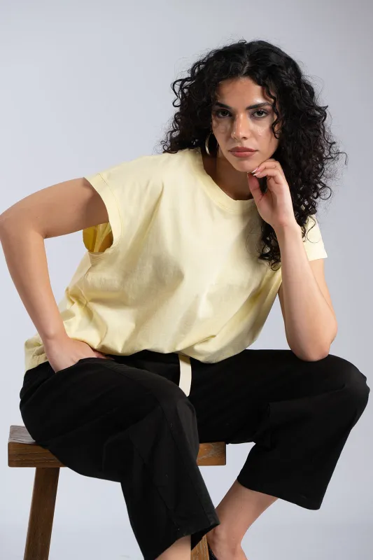 Μπλουζα Βαμβακερή Στρογγυλή Λαιμόκοψη