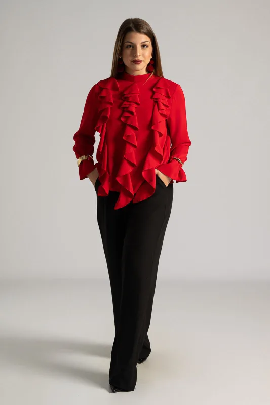 Blouse Ruffle Details