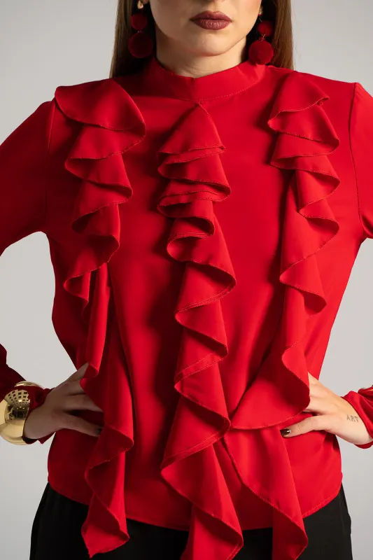 Blouse Ruffle Details