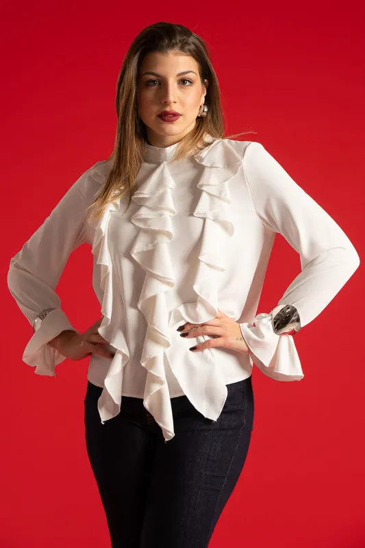 Blouse Ruffle Details