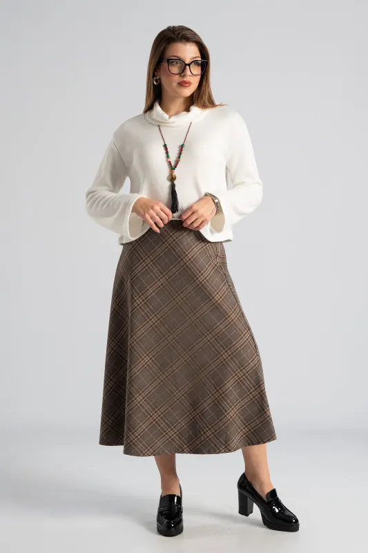 Blouse Loose Turtleneck Necklace 