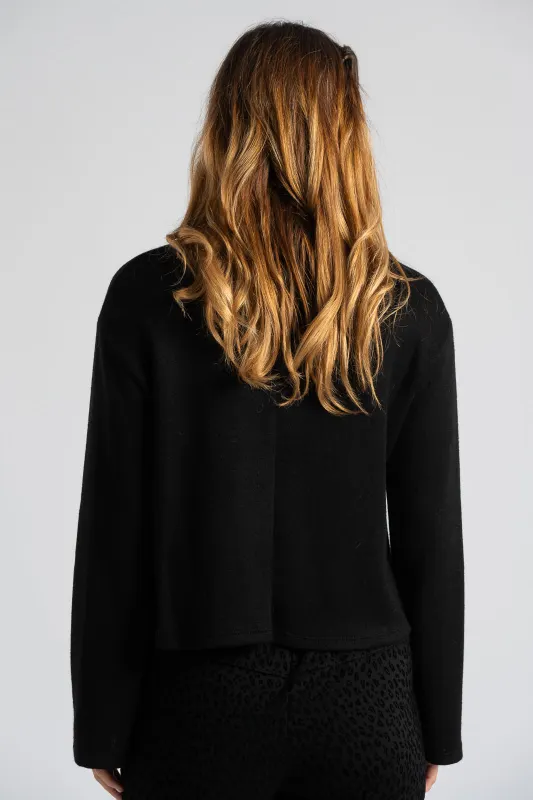 Blouse Loose Turtleneck Necklace 