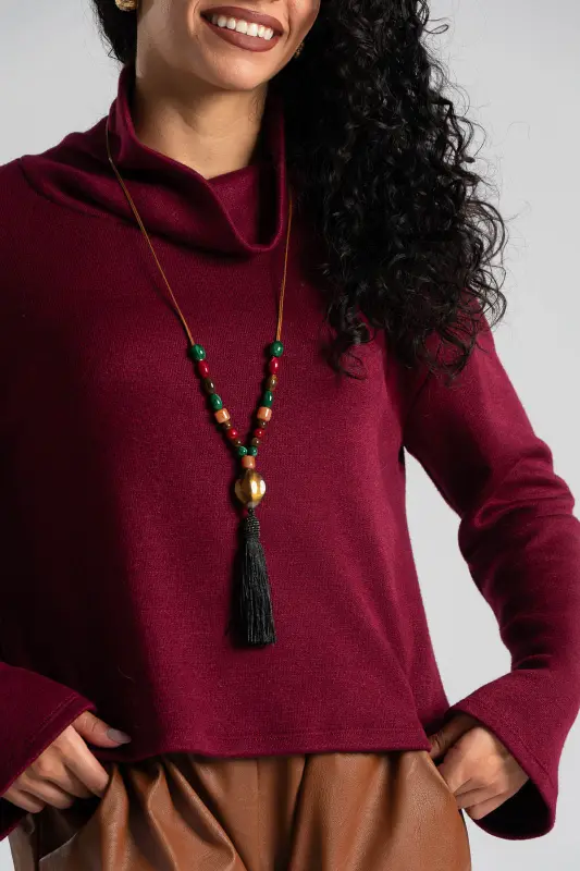 Μπλούζα Χαλαρό Ζιβάγκο Κολιέ