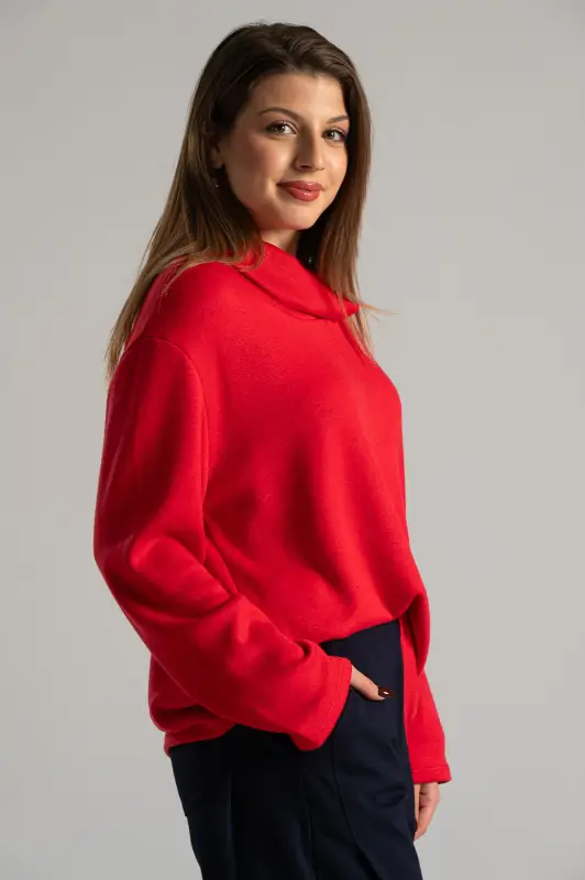 Μπλούζα Χαλαρό Ζιβάγκο Μονόχρωμη