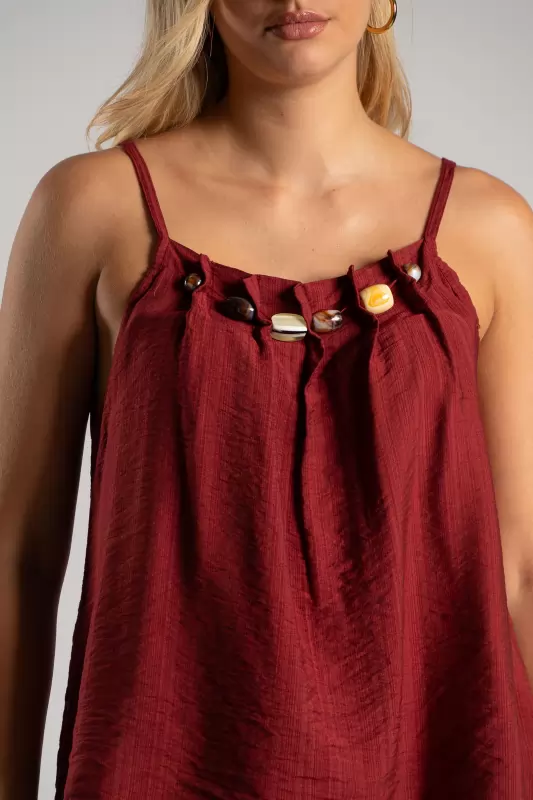 Blouse Beads Pleats