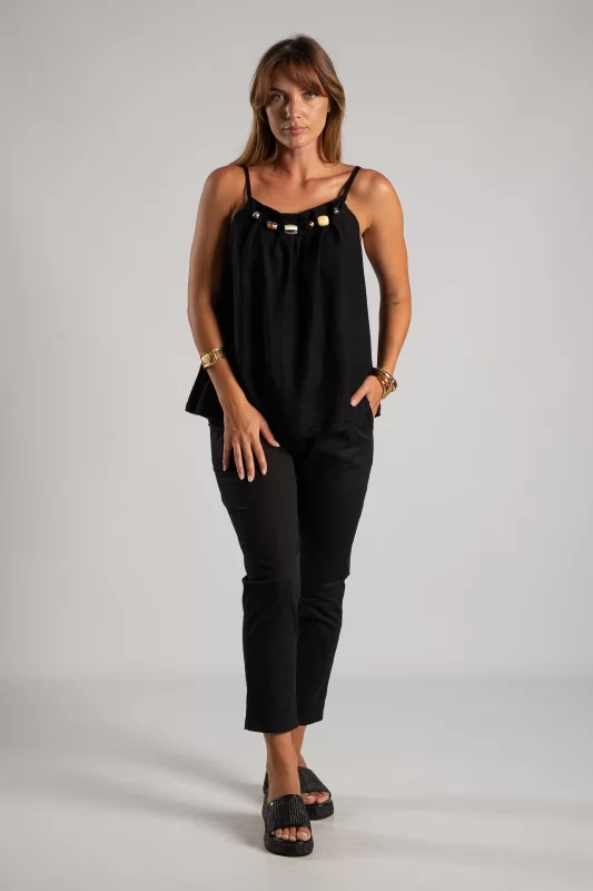 Blouse Beads Pleats