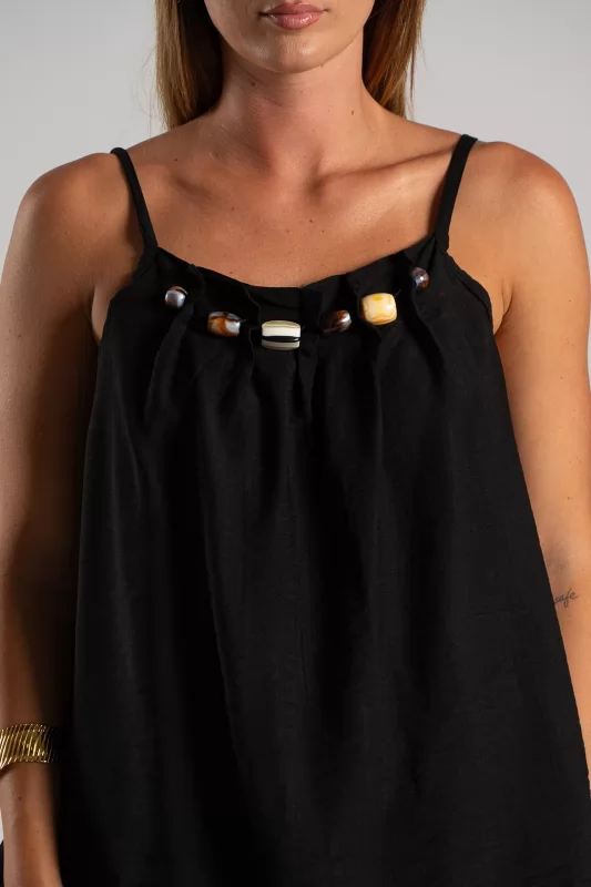 Blouse Beads Pleats