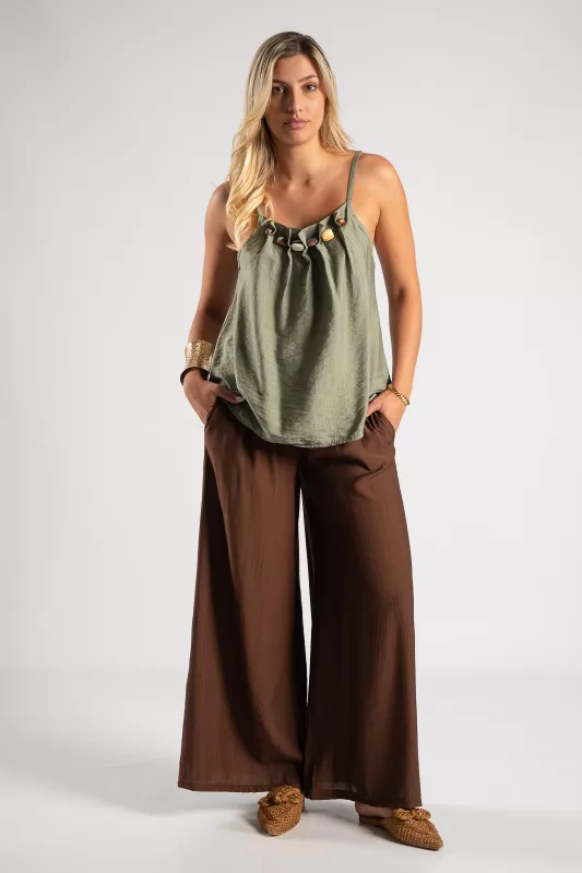 Blouse Beads Pleats
