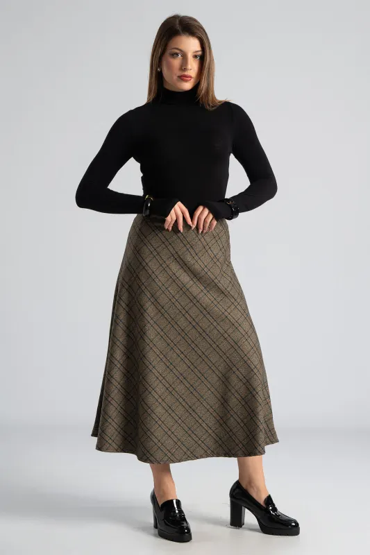 Blouse Turtleneck Basic Solid Color