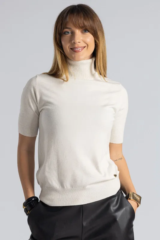 Μπλούζα Ζιβάγκο Κοντομάνικη Ασημοκλωστή