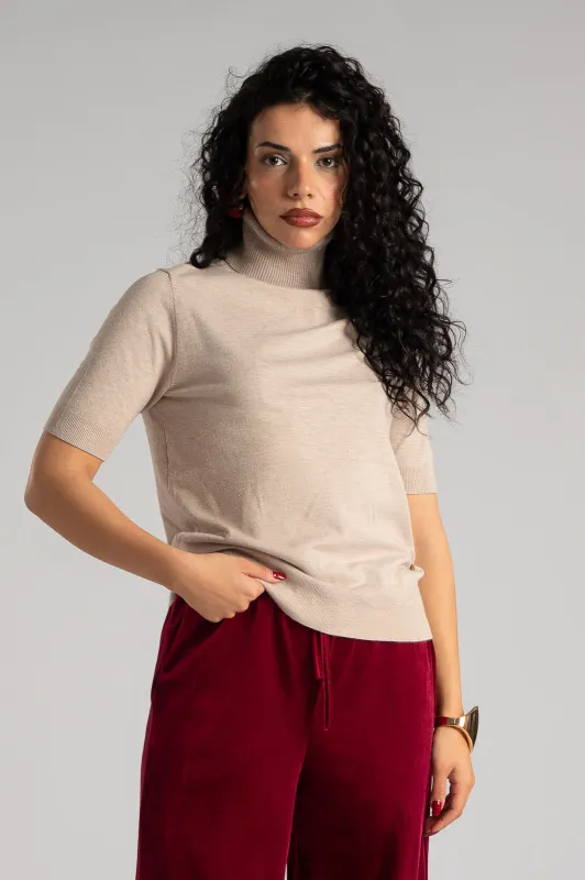 Μπλούζα Ζιβάγκο Κοντομάνικη Ασημοκλωστή