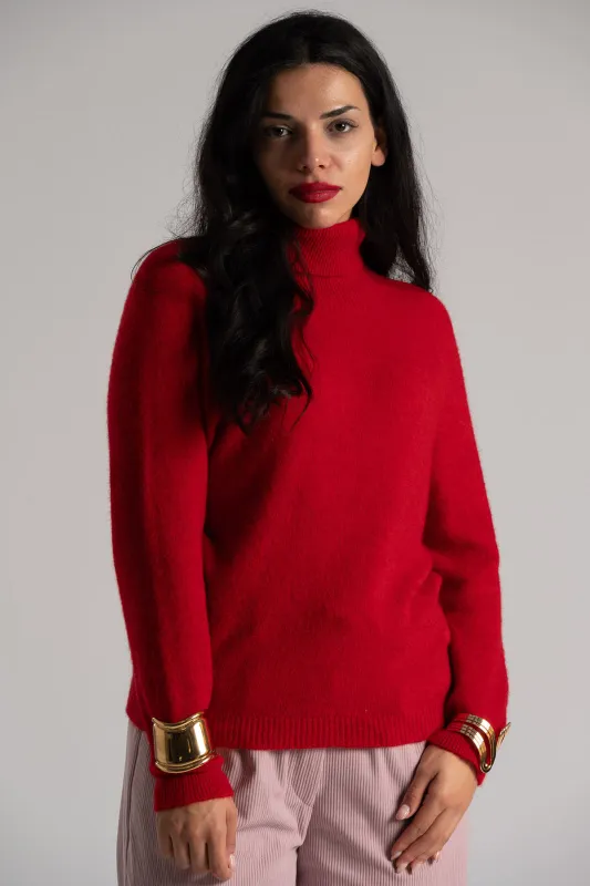 Blouse Τurtleneck, Single Color