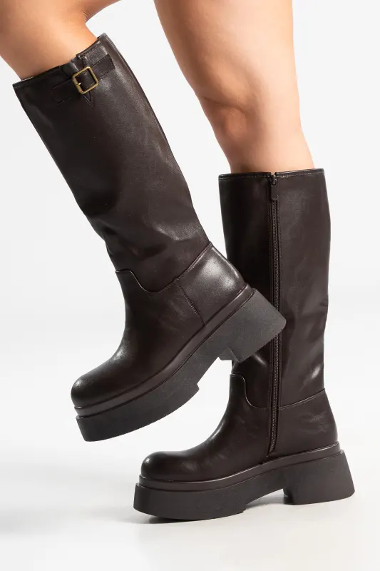 Μπότα Δερματίνη Φιάπα