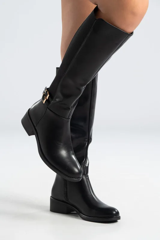 Μπότα Δερματίνη Ιππασίας