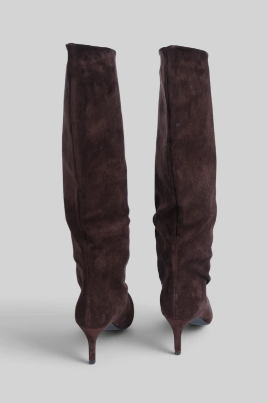 Μπότα Suede Μυτερή