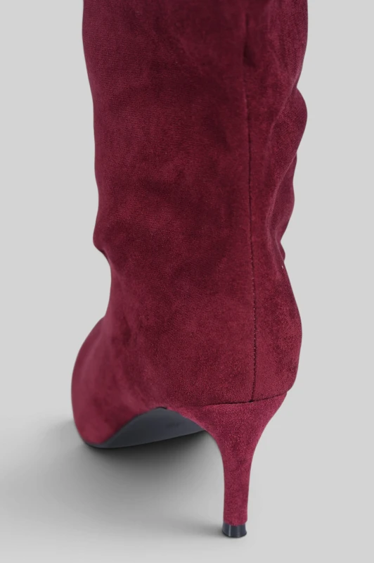 Μπότα Suede Μυτερή