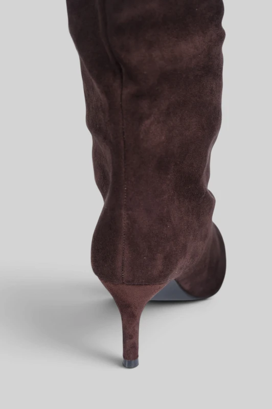 Μπότα Suede Μυτερή