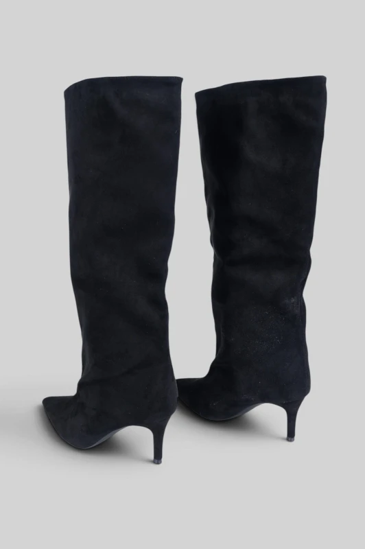 Μπότα Suede Μυτερή