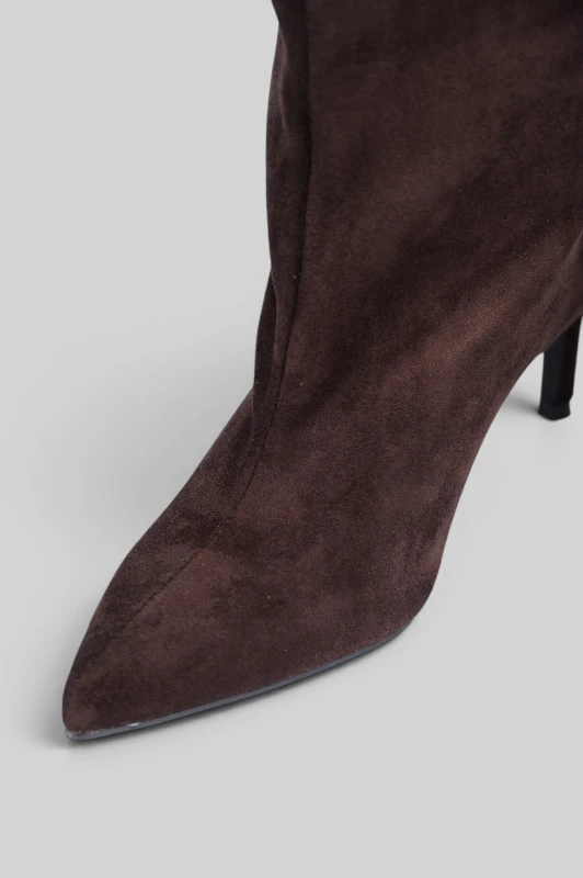 Μπότα Suede Μυτερή