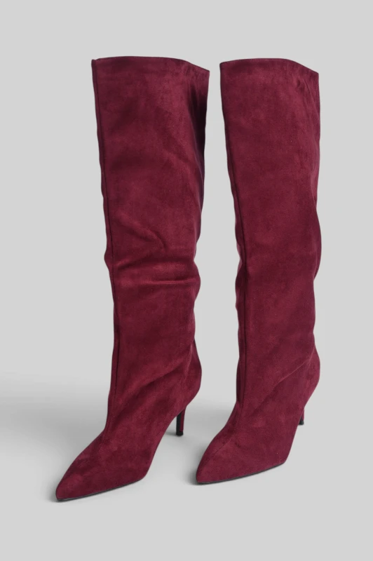 Μπότα Suede Μυτερή