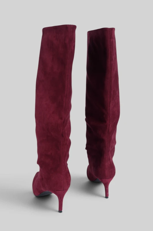 Μπότα Suede Μυτερή