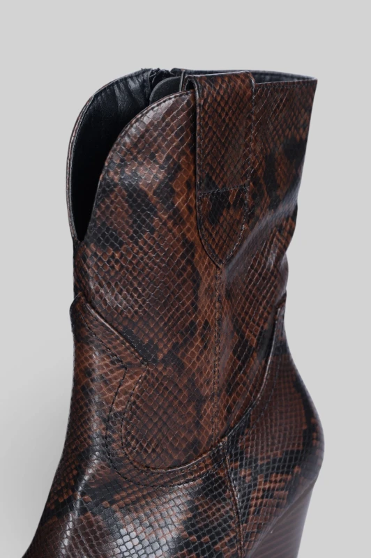 Μποτάκι Cowboot Snake Pattern