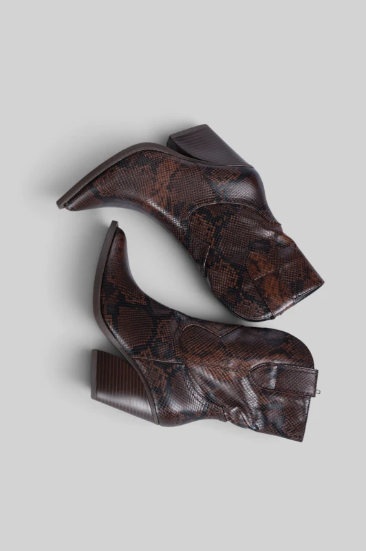 Cowboy Boots Snake Patterned