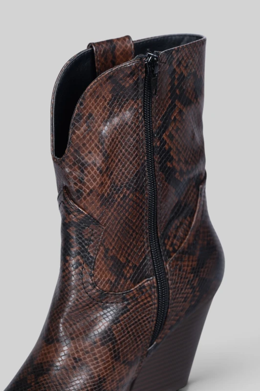 Μποτάκι Cowboot Snake Pattern