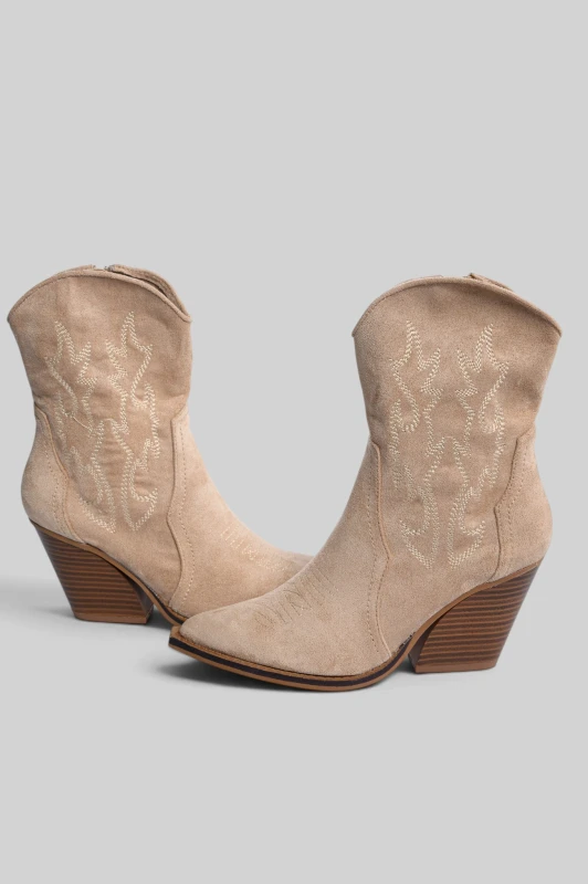 Ankle Boots Cowboy Suede