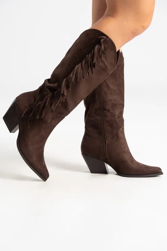 Μπότες Cowboy Suede