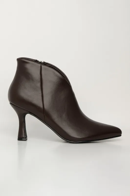 Boot Pointed with Zipper Cut Out