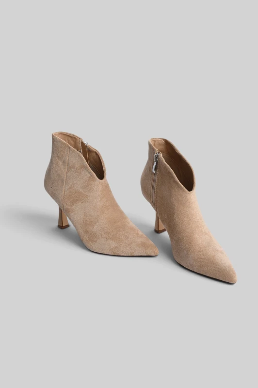 Ankle Boots Suede Pointed-Toe 