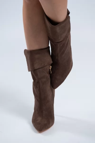 Ankle Boots Suede Brown