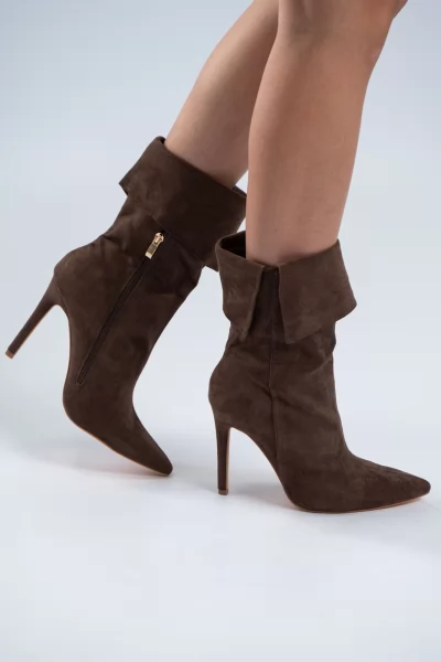 Ankle Boots Suede Brown
