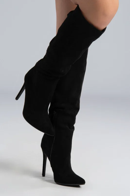 Suede High Heel Boots
