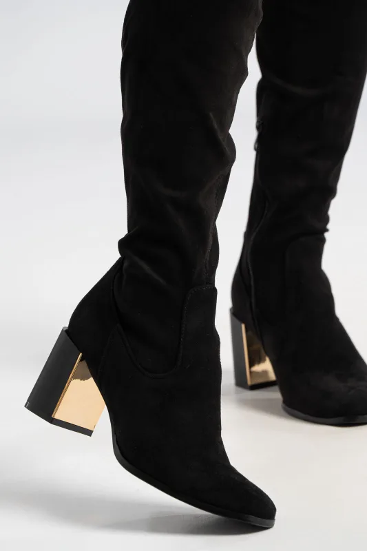 Μπότες Over-Knee Σουέτ