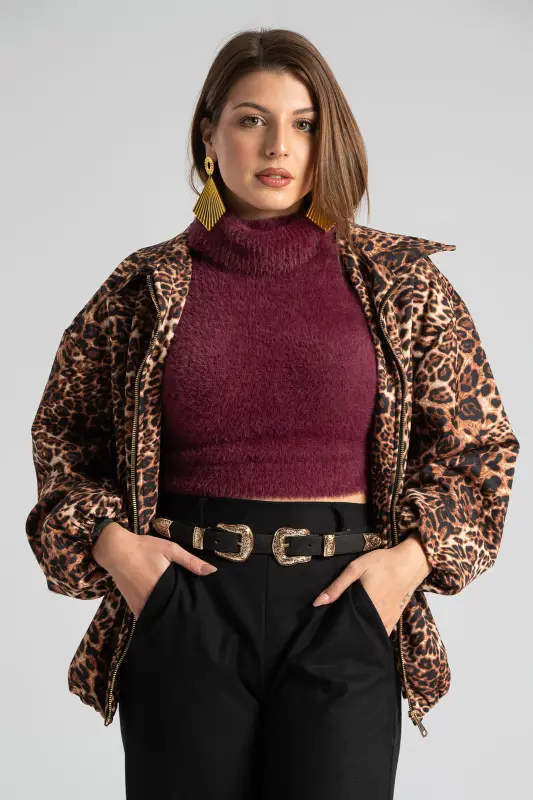 Μπουφάν Bomber Leopar