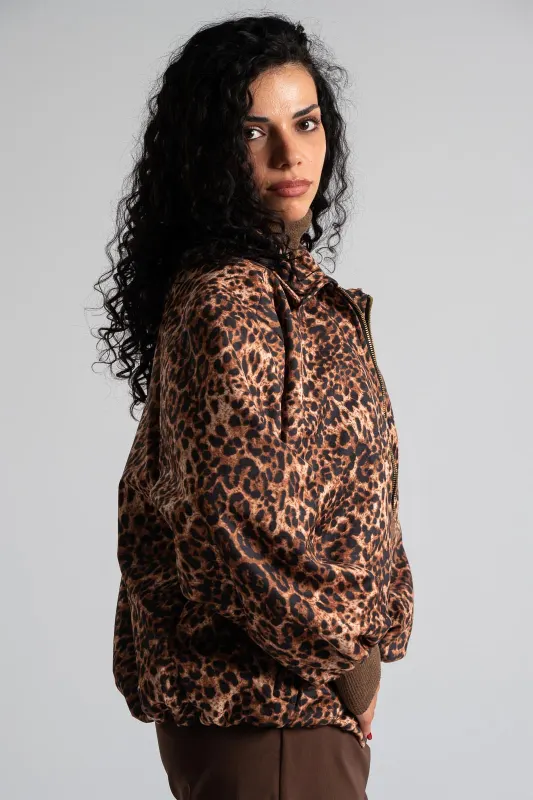 Jacket Leopard Bomber 