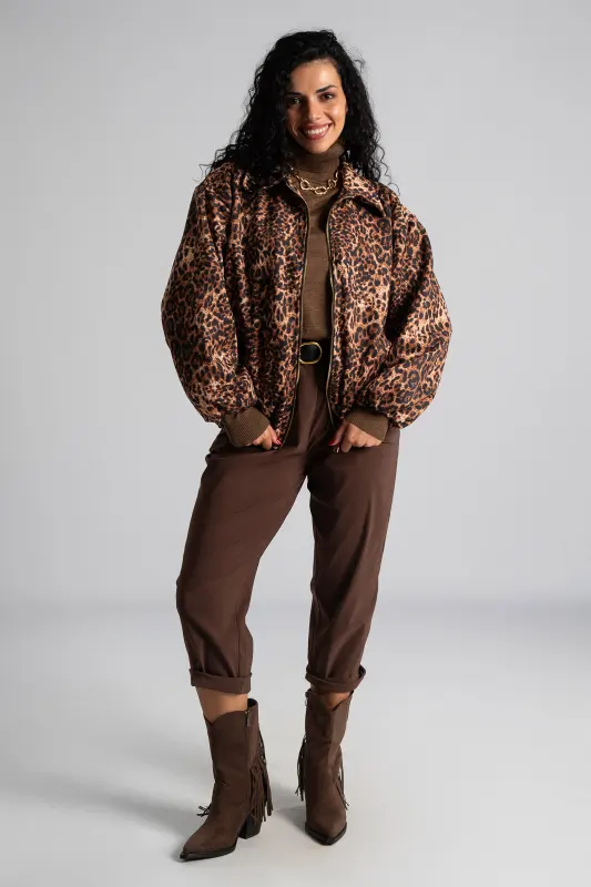 Jacket Leopard Bomber 
