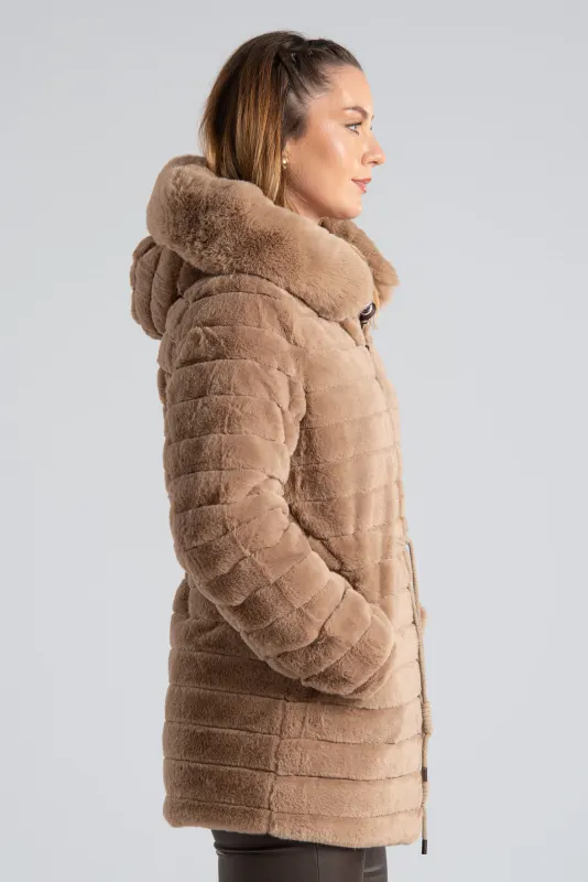 Μπουφάν Διπλής Όψης Γούνινο