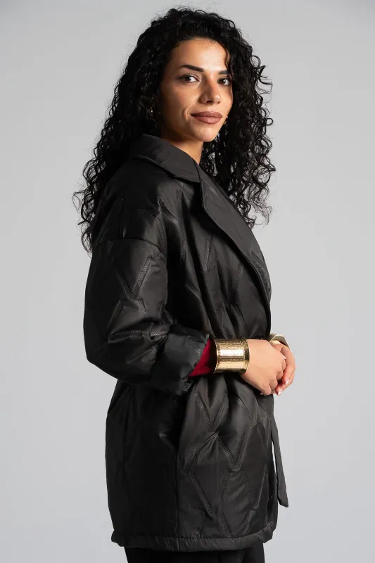 Cardigan Quilted Pin Belt