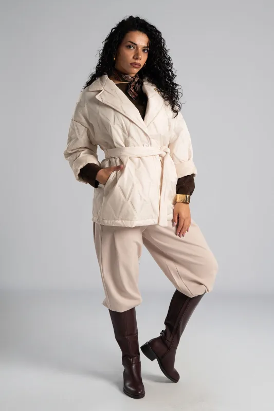 Cardigan Quilted Pin Belt