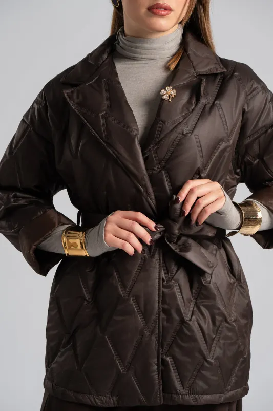 Cardigan Quilted Pin Belt