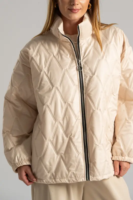Jacket Quilted with Elasticated Sleeves