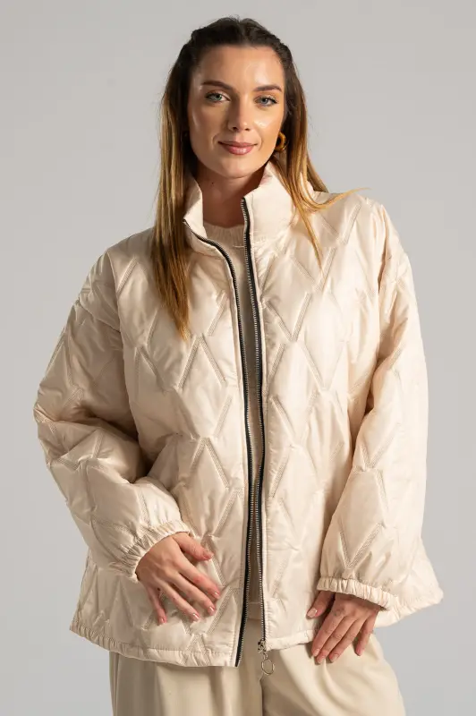 Jacket Quilted with Elasticated Sleeves