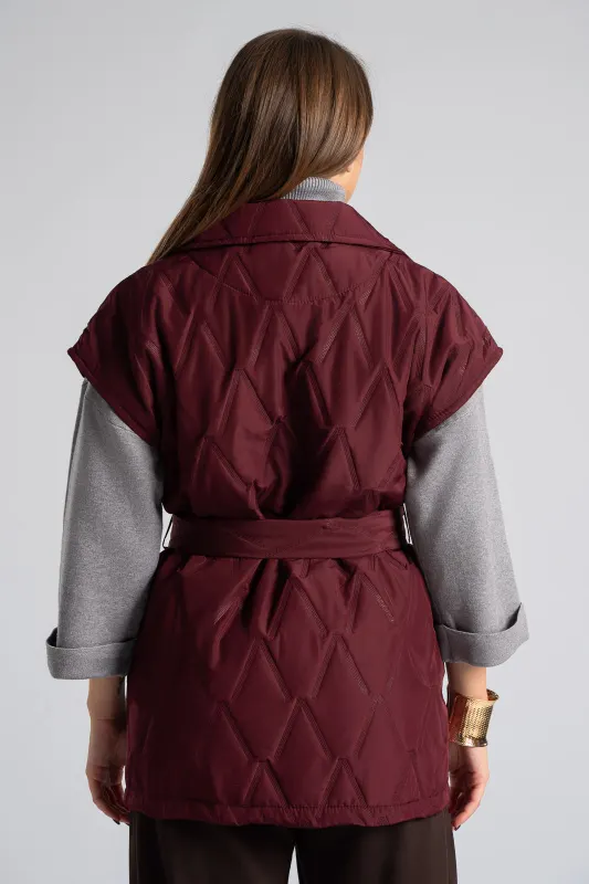 Αμάνικο Μπουφάν  Καπιτονέ Ζώνη