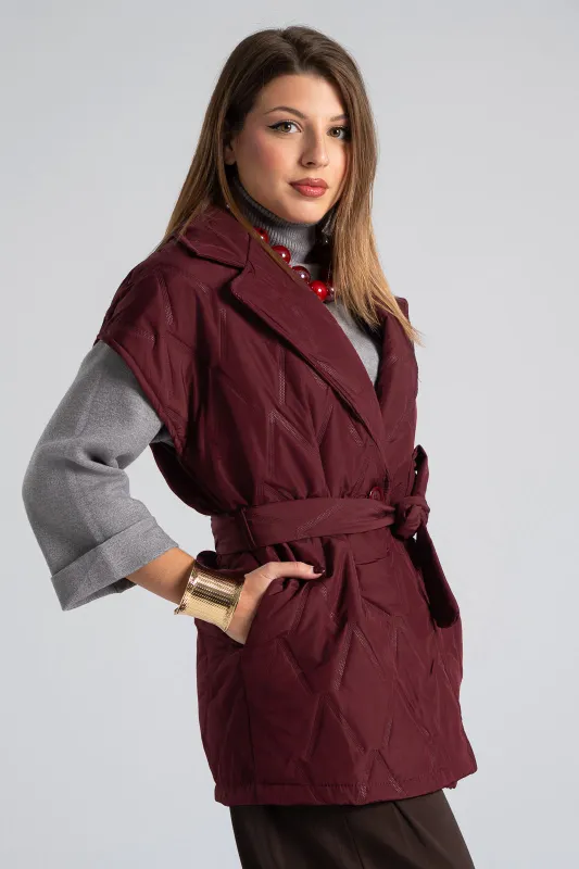 Αμάνικο Μπουφάν  Καπιτονέ Ζώνη